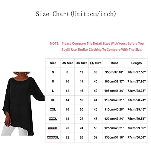 Ekousn Long Shirts For Women，Autumn Fashion Solid Color O-Neck T Shirts Tunics Dressy Polyester Long Sleeve Blouses T Shirts Asymmetrical Tops For Women Plus Size Sexy Tops(Pink,Xx-Large) #TOP6