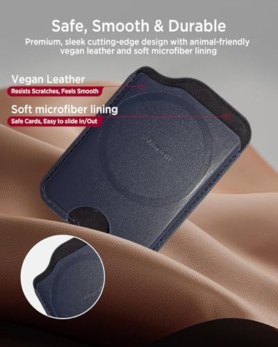 Porte-cards en cuir PU de haute qualité avec aimant double face