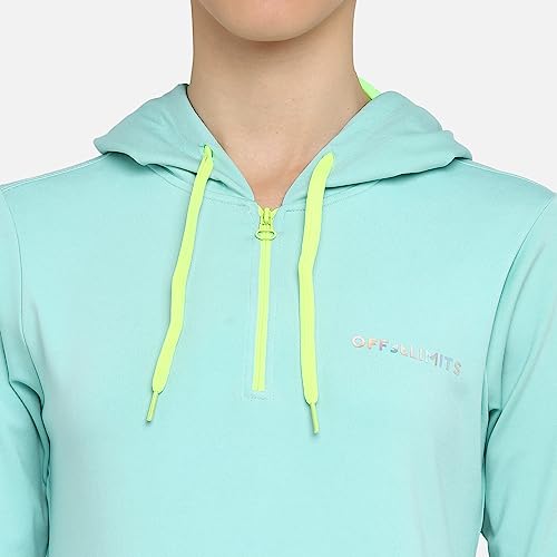 Image of OFF LIMITS WMN PS1 /2 ZIP Half Zipper, Hooded Sports Track Suit For Women