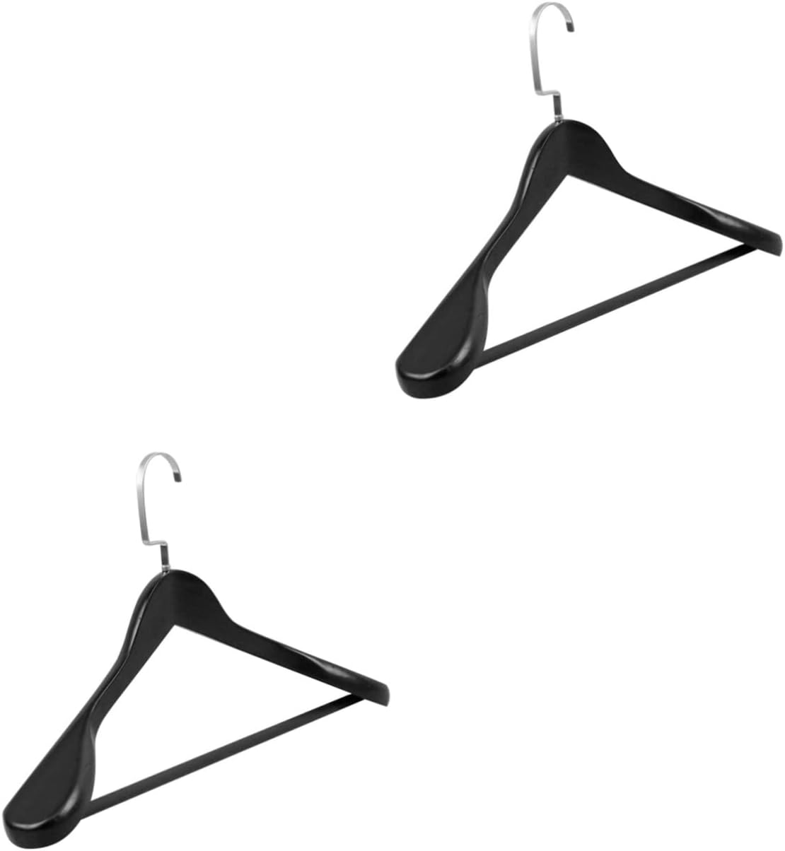 Cabilock 2pcs Laundry Hanger Dryer Rack Thicken Coat Hanger Multi-Function Clothes Strong Bearing