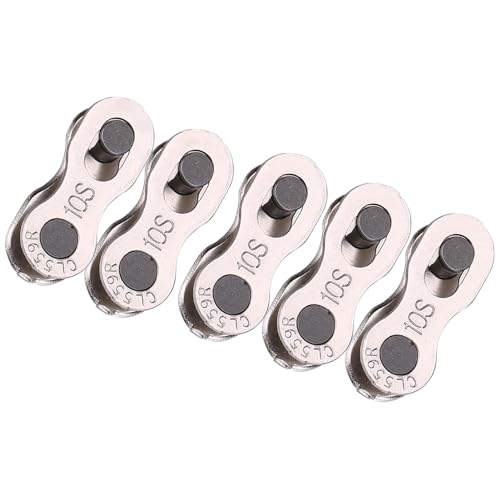 Fahrradkettenglied, 5 Paar Fahrrad Kettenverschluss Kettenverschluss-Glied für 6, 7, 8, 10 Geschwindigkeitskette Fahrrad Ersatzteile (10 Speed)