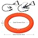 SpoxFit Exercise Ball Chair with Resistance Bands, Perfect for Office, Yoga, Balance, Fitness, Super Strong Holds 660lbs. Set Includes Stable Base, Workout Poster, Pump, Home Gym Bundle-65cm Orange