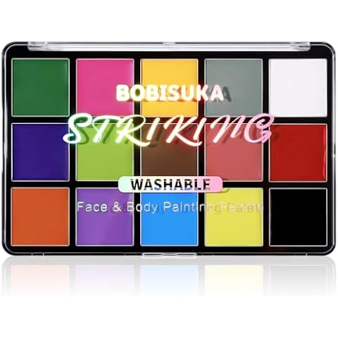 BOBISUKA 15 Colour Face Body Paint Palette Cover