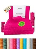 Wachsmann 20 Bienenwachsplatten aus Deutschland, pink, Wachsplatten 20 x 15 cm, Bienenwachs Kerzen selber Machen, Kerzenwachs