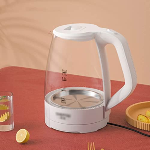 Tetera eléctrica de vidrio borosilicato 1.7L con luz LED miniatura 6