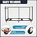 Folding Table Cart, L79 xW33 xH39 Folding Table Dolly with 6PCS Caster for Different Size of Folding Table and Round Table with Convertible Design Table Cart for Use in A Variety of Settings