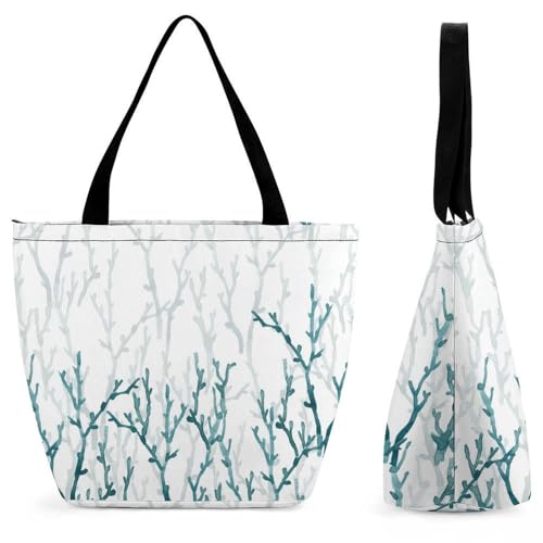 Sac à bandoulière aquarelle corail élégant sac à main de 28.5x18x32.5cm