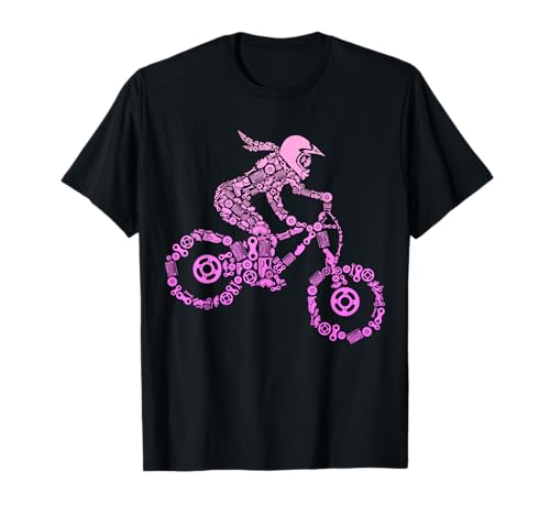 Downhill Mountainbike Biker MTB Mädchen Kinder Damen T-Shirt