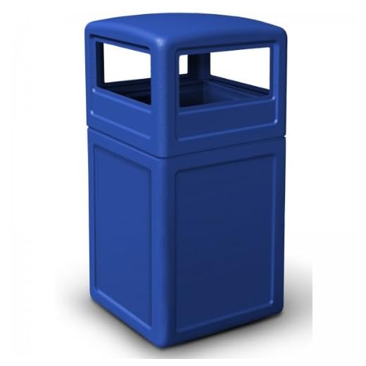 PolyTec 42 Gallon Square Waste Container