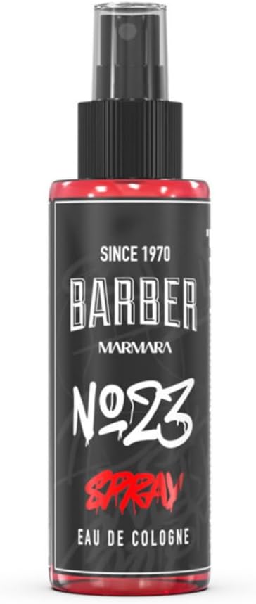 No. 23 Eau De Cologne for Men –Turkish Barber Aftershave Cologne Spray with Citrus, Blackcurrant, Dark Musk & Earthy Notes Long Lasting Fresh Fragrance, 150ml