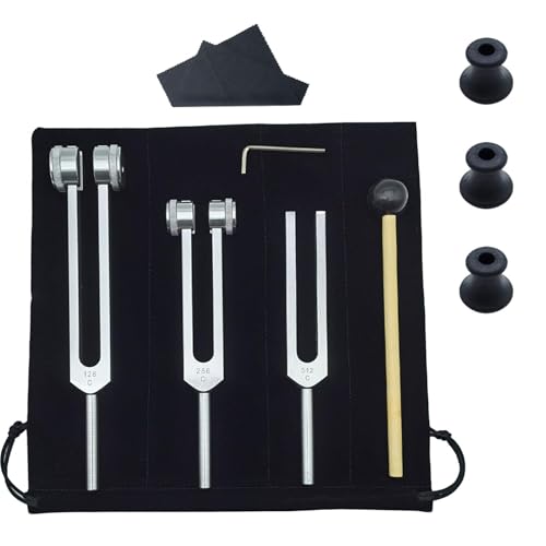 Horquilla de tuning de 128 Hz para alivio del estrés físico con mazo de percusión
