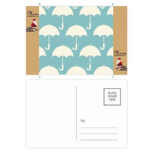 Cartes de remerciement motif pluie parapluie blanc pour baptême et mariage