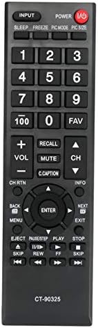 CT-90325 Remote Control Replacement fit for Toshiba TV 55S41U 32E200U 32C100U1/2 32DT1U 55HT1 55G310U 19AV600U 22AV600U 22SL400U 24SL410U 26C100U 26SL400U 32C10U 32C110U 32SL410U