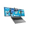 Portátil de pantalla triple, 16 pulgadas principal + monitores duales de 10.5 pulgadas, Core i7-12700H, 32 GB de RAM, SSD de 2 TB, Windows 11 Pro, Wi-Fi 6, BT 5.2, desbloqueo facial y de