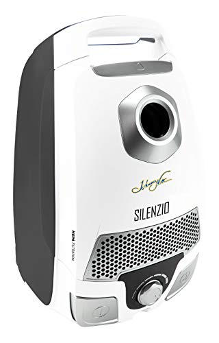 Johnny Vac Canister Vacuum Silenzio - Hepa Filtration - Hepa Bag - Wessel-Werk Turbo Air Nozzle - Telescopic Handle - Set Of Brushes #TOP1