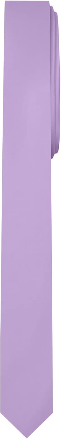 Jacob Alexander Ultra Skinny 1.5" Men's Solid Necktie - Image 3