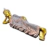 Decorative Statue of Buddha Krishna Lying Down Figurine 46 cm in Gold and Silver (Gold) #1