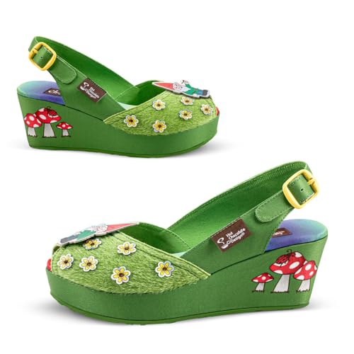 Image of Hot Chocolate Design Funky Women's Peep Toe Wedge Sandals