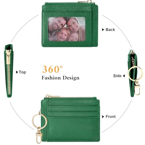 Image of Sodsay Card Case Slim Front Pocket Wallet for Women Credit Card Holder with Keychain | Slim, Front Pocket, Credit Card Holder, with Keychain
