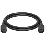 Cmple - 9 PIN/ 9PIN BETA FireWire 800 - FireWire 800 Cable - 3FT, Black