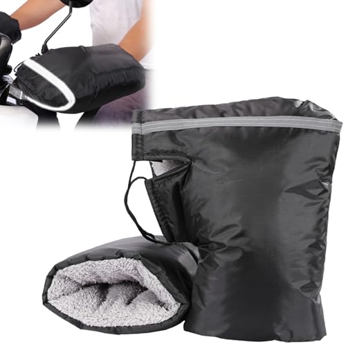 GOUYENG Motorrad Lenker Handschuhe,Winter Thermo Winddicht Lenkerstulpen,Lenkerstulpen Universal,Winddicht Lenkerstulpens,Motorrad Lenkerhandschuhe,für Fahrrad Motorrads Roller