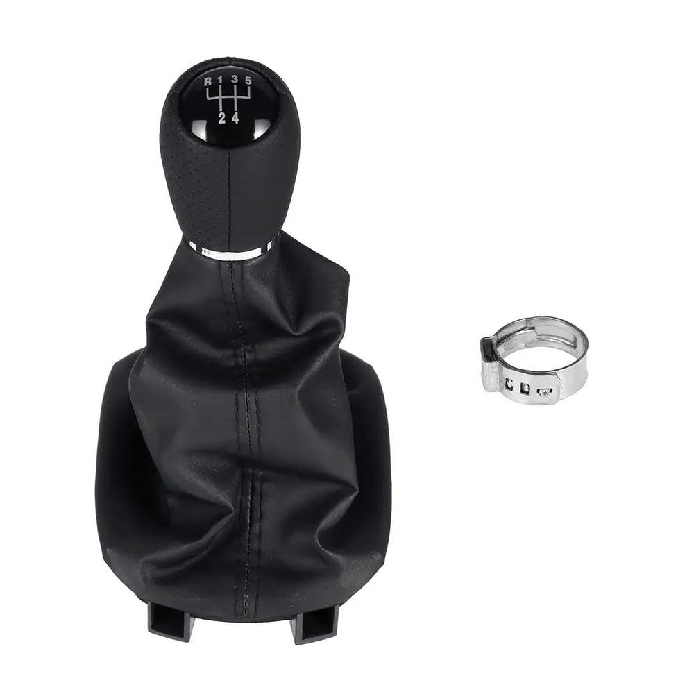 Ydxherta 5 Speed Car Gear Shift Knob Head 5/6 Speed Gear Shift Lever With Gaitor Boot Cover For Seat Leon Mk1 For Toledo Mk2 1998-2005 Auto Parts(5 Speed)