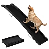 OSJ 新型 2つ折りドッグスロープ ペットスロープ 犬用スロープ 犬ステップ 車用 踏み台 ペット用階段 折りたたみ ペットステップ 軽量 折り畳み 滑り止め 犬 ペット用 ドライブ 通院 介護用 大型犬猫用スロープ 乗り降り 収納便利
