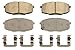 Wagner ThermoQuiet QC1397 Ceramic Disc Pad Set With Installation Hardware, Front
