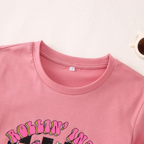 Image of SOFEON First Day of School Shirt for Girls Rollin' Into 1st /2nd /3rd Grade T-Shirt Back to School Skating Graphic Tees Tops