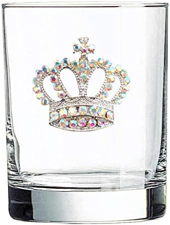 Miniatura 1 de THE QUEENS' JEWELS Corona Aurora Borealis con joyas doble a la antigua, 14 onzas, regalo único para mujeres, cumpleaños, lindo, divertido, cóctel,