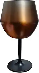 Taça Térmica de Alumínio Inox 410ml – Mantém Bebidas Geladas por Mais Tempo, Design Moderno e Sofisticado – Ideal para Cerveja, Drinks e Vinho (Marrom)