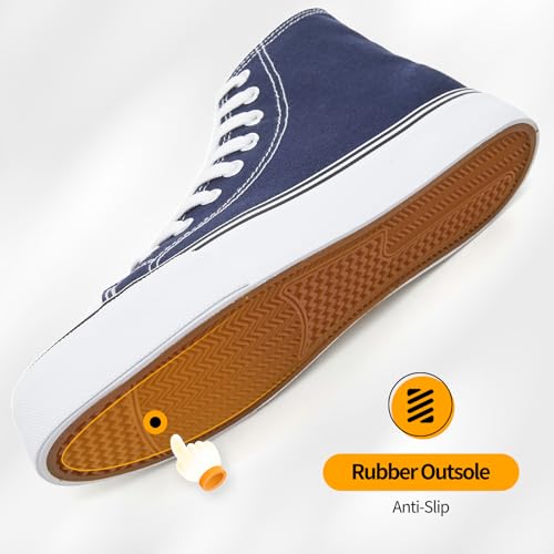 Image of ZGR Womens High Top Canvas Sneakers,Lace-up Canvas Shoes,Casual Tennis Walking Shoes