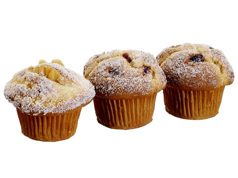 3" Mixed Nuts/Berry Muffin (3 ea./bag) Brown (Pack of 12)