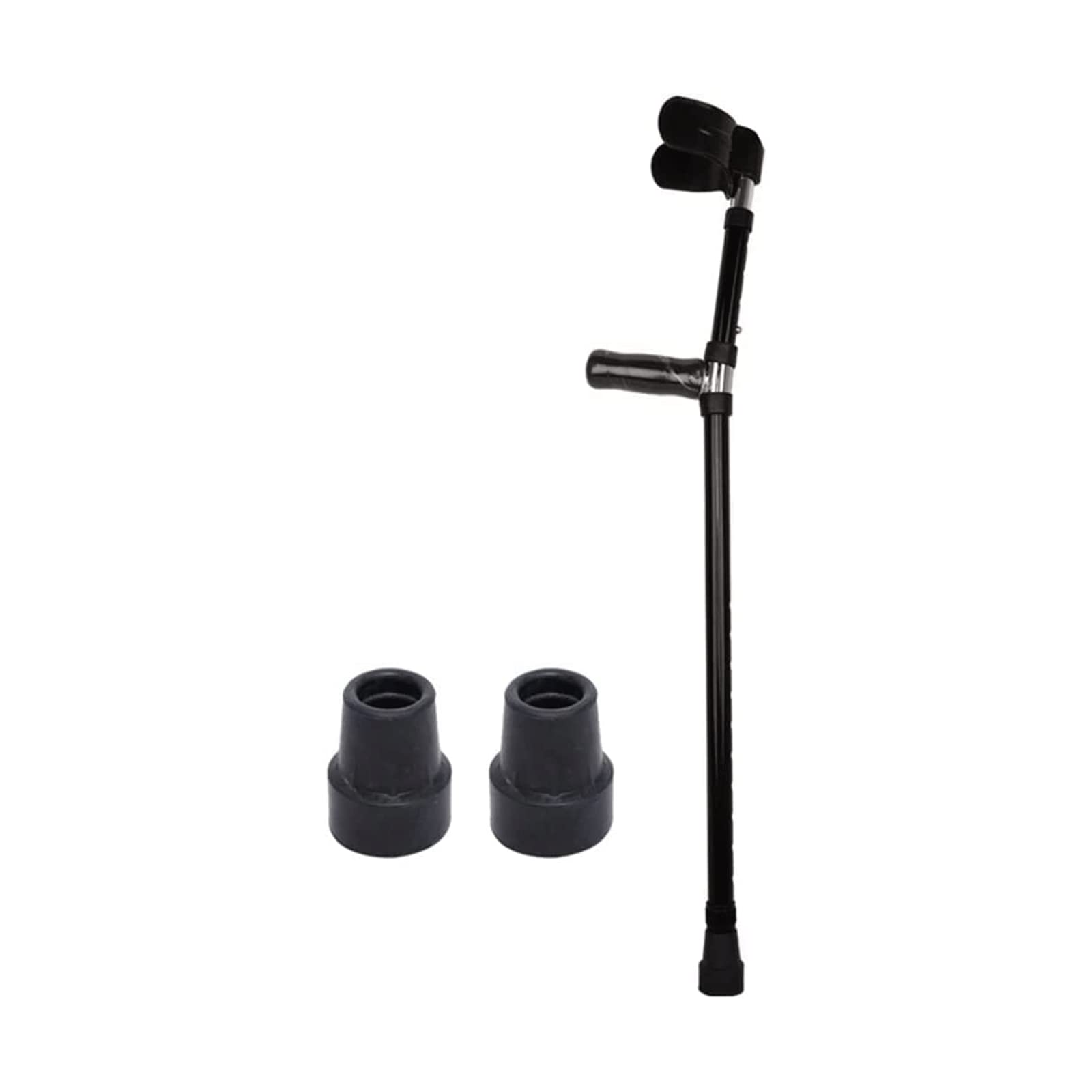 PAASHE Bastones médicos para el antebrazo, muletas Antideslizantes para el Brazo, Bastones para Caminar de diseño ergonómico, adecuados para bastón para Caminar de 140-180cm de Altura