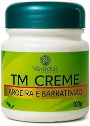 Creme Hidratante TM Aroeira e Barbatimão 100g - Clareador natural, cicatrizante e Hidratante para a pele.