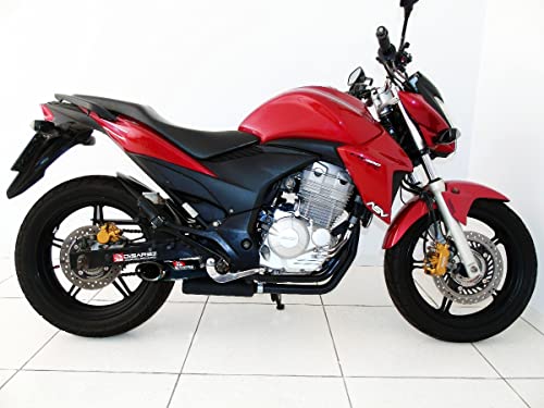 Escapamento Cb 300r 2009 Até 2015 Cb300 Esportivo Disarsz TAMPA PRETA