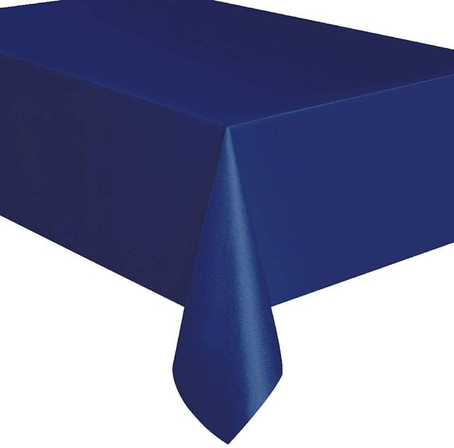 Plastic Disposable Party Tablecloth (Navy Blue)