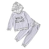 SOONHUA Ropa Bebés Niños Ropa de Verano para Niños pequeños Sudaderas Impresas de Chándal de Manga Larga Camisa de Funda de Manga Larga Jumper Top + Pantalones Traje Set