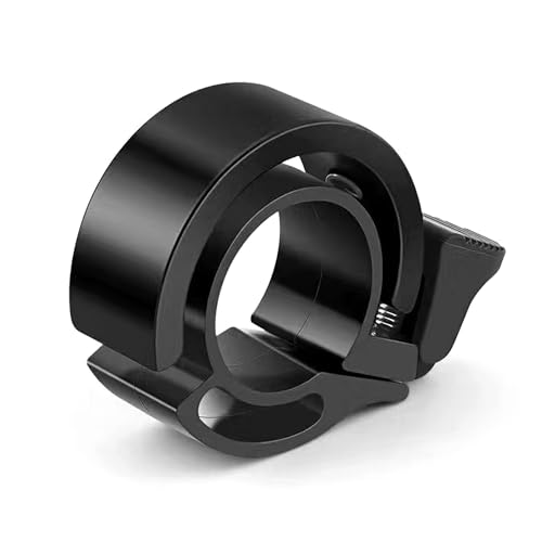 Small Bike Bell,Bell for Bike,cycle bells for Adult Road Bikes, 80-90db Bicycle Bell With Loud Crisp Clear Sound, Fits 22mm Handlebars(Black)