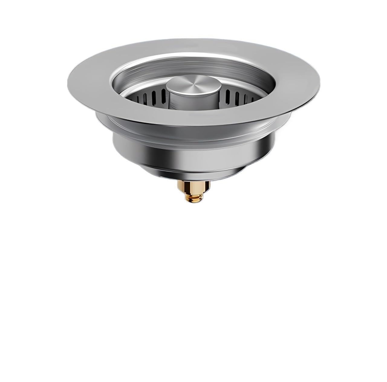 Colador de desagüe for Fregadero de Cocina 3 en 1, tapón Universal de Acero Inoxidable, antiobstrucción emergente for fregaderos de 3-1/2 Pulgadas estándar de EE. UU.