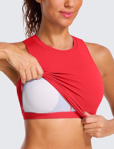 Image of Natural Feelings Nudi Sports Bras for Women Removable Padded Yoga Tank Tops Sleeveless Fitness Workout Crop Tops