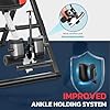 YOLEO ITX360 Inversion Table for Back Pain 2025 Foldable Inversion Table w/Removable Lumbar Pad, Reversible Ankle Holders, Easy Assembly (Black)
