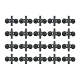 WELWIK 20PCS Black PVC Aquarium Divider Suction Cup Clamp Glass Fixing Clip Suitable for Separating Fish Tank and Supporting Plastic Mesh Panels