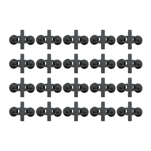 WELWIK 20PCS Black PVC Aquarium Divider Suction Cup Clamp Glass Fixing Clip Suitable for Separating Fish Tank and Supporting Plastic Mesh Panels