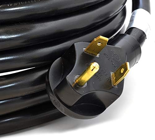 Ceptics GN-CD-23-1.5 1.5-Ft 30-Amp RV Extension Power Cord TT-30P to Bare Cut Wire Cable | UL Listed | 3-prong Plug | 30A, 125/250V, Feet image 5