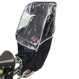 Renjzle 自転車 レインカバー 後ろ用 子供乗せ 防水 ナイロン 耐久性アップ 乗り降り簡単 広々空間 防寒 雨除け 丈夫で型崩れしにくい