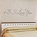 EWQHD Decorazione Del Salone Della Casa Adesivi Murali Ti Amo Autoadesivi Del Vinile Di Arte Murale Casa Della Stanza Della Decorazione Da Parete Rimovibile