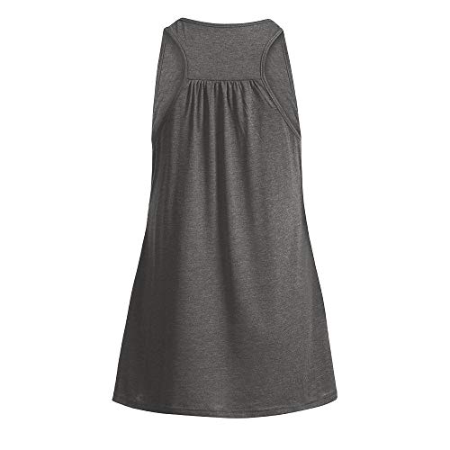 Pervobs Women Maternity Loose Comfy Pull-Up Nursing Tank Tops Sleeveless Vest Breastfeeding Shirt(Us: 8, Black C) #TOP3