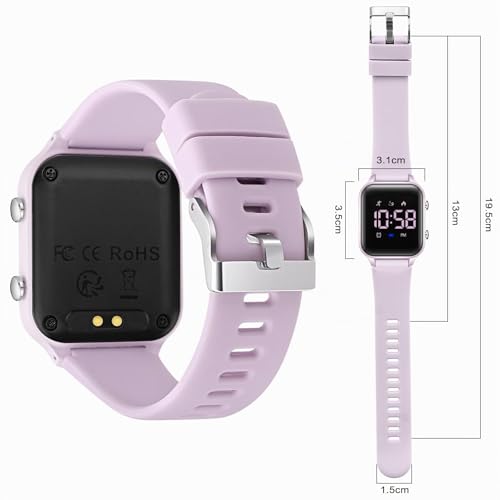 Miniatura 2 de Timever Reloj Digital Para Niños Y Niñas Con Podómetro, Alarma, Cronómetro, Luz Y Fecha - Reloj Deportivo Sin App Ni Teléfono Con Correa De Silicona