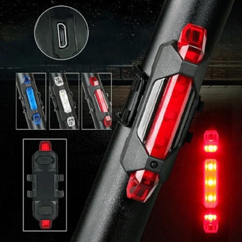 Kit Bike Farol e Traseira Recarregável USB + Velocímetro a Prova D'Água Medidor de Velocidade TRADI